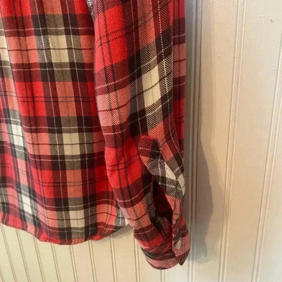 Rails Hunter Scarlet Ash White Plaid Button Down Top Size Extra Small - Picture 10 of 16